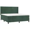 vidaXL Sommier à lattes de lit et matelas Vert foncé 180x200cm Velours