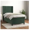 vidaXL Sommier à lattes de lit avec matelas Vert foncé 90x200 cm