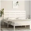 vidaXL Tête de lit Blanc 140x3x80 cm Bois massif de pin