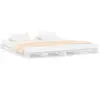 vidaXL Lit de palette blanc 140x200 cm bois de pin massif