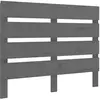 vidaXL Tête de lit Gris 100x3x80 cm Bois massif de pin