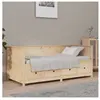 vidaXL Lit de jour 75x190 cm Bois de pin massif