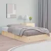 vidaXL Cadre de lit 120x190 cm Petit double Bois massif