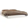 vidaXL Cadre de lit Blanc 140x200 cm Bois massif