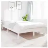 vidaXL Cadre de lit blanc 140x200 cm bois de pin massif