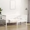 vidaXL Lit de jour sans matelas blanc 90x190 cm bois de pin massif
