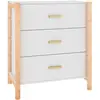 vidaXL Buffet Blanc 62x38x70 cm Bois d'ingénierie