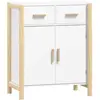vidaXL Buffet Blanc 62x38x75 cm Bois d'ingénierie