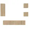 vidaXL Ensemble de meubles TV 5 pcs Chêne sonoma Bois d'ingénierie