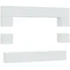 vidaXL Ensemble de meubles TV 8 pcs Blanc Bois d'ingénierie