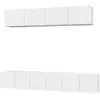 vidaXL Ensemble de meubles TV 5 pcs Blanc Bois d'ingénierie