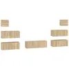 vidaXL Ensemble de meubles TV 7 pcs Chêne sonoma Bois d'ingénierie