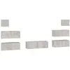 vidaXL Ensemble de meubles TV 7 pcs Gris béton Bois d'ingénierie