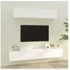 vidaXL Ensemble de meubles TV 4 pcs Blanc Bois d'ingénierie
