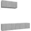 vidaXL Ensemble de meubles TV 3 pcs Sonoma gris Bois d'ingénierie