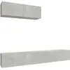 vidaXL Ensemble de meubles TV 3 pcs Gris béton Bois d'ingénierie