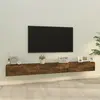 vidaXL Ensemble de meubles TV 3 pcs Chêne fumé Bois d'ingénierie