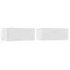 vidaXL Ensemble de meubles TV 4 pcs Blanc Bois d'ingénierie