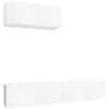 vidaXL Ensemble de meubles TV 3 pcs Blanc Bois d'ingénierie