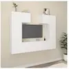 vidaXL Ensemble de meubles TV 6 pcs Blanc Bois d'ingénierie