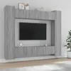 vidaXL Ensemble de meubles TV 8 pcs Sonoma gris Bois d'ingénierie