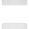 vidaXL Meubles TV 4 pcs Blanc 80x30x30 cm Bois d'ingénierie