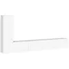vidaXL Ensemble de meubles TV 3 pcs Blanc Bois d'ingénierie