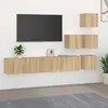 vidaXL Meuble TV mural Chêne sonoma Bois d'ingénierie