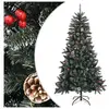 vidaXL vidaXL Sapin de Noël artificiel avec support Vert 180 cm PVC