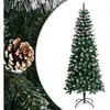 vidaXL Sapin de Noël artificiel avec support Vert 180 cm PVC
