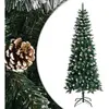 vidaXL Sapin de Noël artificiel avec support Vert 240 cm PVC