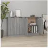 vidaXL Buffets 2 pcs Sonoma gris 60x30x70 cm Bois d'ingénierie