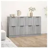 vidaXL Buffets 2 pcs Sonoma gris 60x30x70 cm Bois d'ingénierie