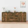 vidaXL Buffets 3 pcs Chêne fumé Bois d'ingénierie