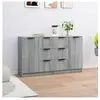 vidaXL Buffets 2 pcs Sonoma gris 60x30x70 cm Bois d'ingénierie