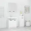 vidaXL Ensemble d'armoires salle de bain 3 pcs blanc bois d'ingénierie
