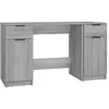 vidaXL Bureau avec armoire latérale Sonoma gris Bois d'ingénierie