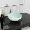 vidaXL Lavabo Verre trempé 30x12 cm Blanc