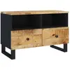 vidaXL Meuble TV 70x33x46 cm Bois massif de manguier