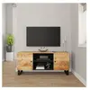 vidaXL Meuble TV 105x33x46 cm Bois massif de manguier