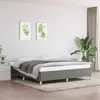 vidaXL Cadre de lit Gris foncé 180 x 200 cm Tissu