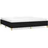 vidaXL Cadre de Lit Noir 200x200 cm Tissu