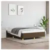 vidaXL Cadre de lit Marron foncé 140x200 cm Tissu