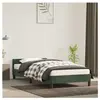 vidaXL Cadre de lit avec tête de lit Vert foncé 80x200 cm Velours