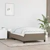 vidaXL Cadre de lit Taupe 90x200 cm Tissu