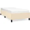 vidaXL Cadre de lit Crème 90 x 200 cm Tissu