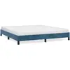 vidaXL Cadre de lit Bleu foncé 160x200 cm Velours
