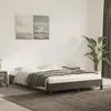 vidaXL Cadre de lit Gris foncé 140x190 cm Velours