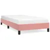 vidaXL Cadre de lit Rose 90x200 cm Velours