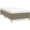 vidaXL Cadre de lit Taupe 100x200 cm Tissu